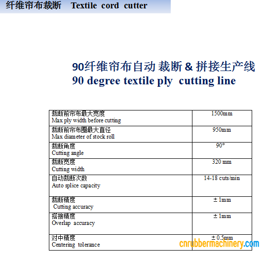 桂林中昊90纖維簾布自動裁斷&拼接生產(chǎn)線